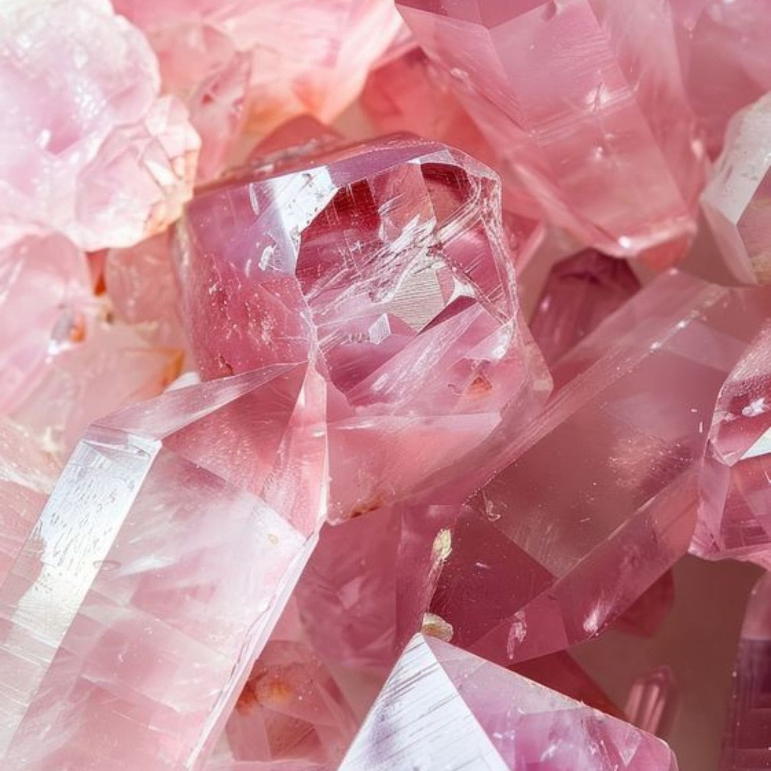 Éclat de quartz rose