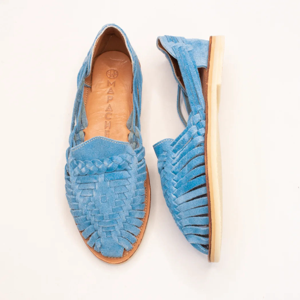 Mapache - Huaraches - Alegre Suede Baby Blue